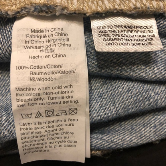 Madewell The Perfect Vintage Jean Size 29 Light wash Distressed Knee Hol… - Picture 12 of 15